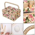 thumbnail image 4 of Craft Sewing Tool Needle Thread Basket Fabric Household Storage Box (Rose), 4 of 5