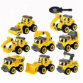 thumbnail image 4 of 8 Construction Vehicles Toy Plastic Construction Excavator Tractor Dump Truck Bulldozer Model Children Boy Mini Gift, 4 of 4