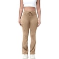 thumbnail image 6 of Kelon Yoga Pants, Women Workout Flare Leggings with Pockets Hidden Scrunch High Waisted Cargo Gym Yoga No Front Seam Leggings, 2XL, 6 of 8