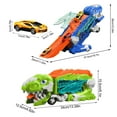 thumbnail image 4 of Dinosaur Truck Toy Folding Truck Portable Vehicles With 2 Cars For Boys Girls Old Road Trip Birthday Christmas Dinosaur Truck Toy 2025 New, 4 of 4
