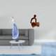 thumbnail image 2 of Estatua De Porcelana De Mujer Pensadora, Figura De Niña Nórdica Moderna, Escultura Humana Abstracta, Adorno Para Estante, Escritorio, Oficina, Bar, Boda, Decoración De Gabinete, 2 of 8