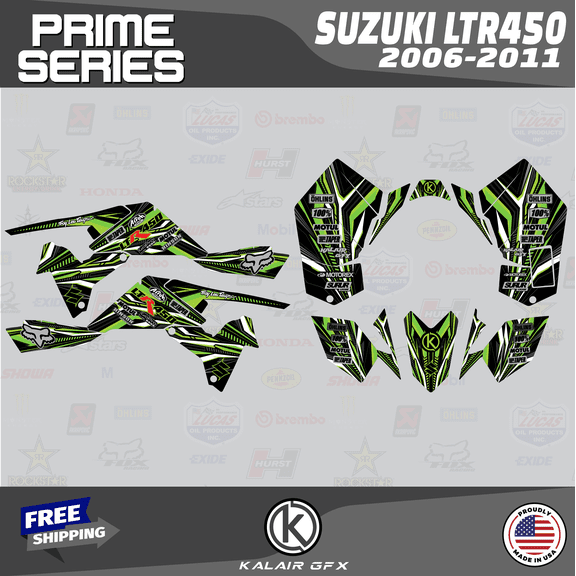 Kalair GFX Graphics Kit for Suzuki ATV LTR 450 (2006-2011) Prime Series