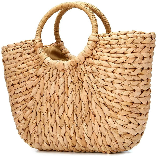 Bolso de playa de verano, bolso de paja de papel para mujer, cesta de compras de verano, bolso de compras de viaje diario