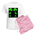 thumbnail image 6 of CafePress - FF 3 Leaf A Women's Light Pajamas - Women's Short Sleeve Print T-Shirt and Pants Light Cotton Pajama Set, 6 of 7