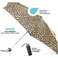 thumbnail image 2 of totes Titan Manual Open Windproof & Water-Resistant Compact Foldable Travel Umbrella Swiss Dots, 2 of 6