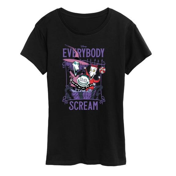 The Nightmare Before Christmas - Everybody Scream - Women's Short Sleeve Graphic T-Shirt