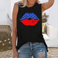 thumbnail image 2 of OAVQHLG3B 4th of July Outfits for Women American Flag T Shirt Summer Tops for Women Summer Tops O-neck Daisy Print Sleeveless Tank T-Shirts Graphic Blouse, 2 of 3