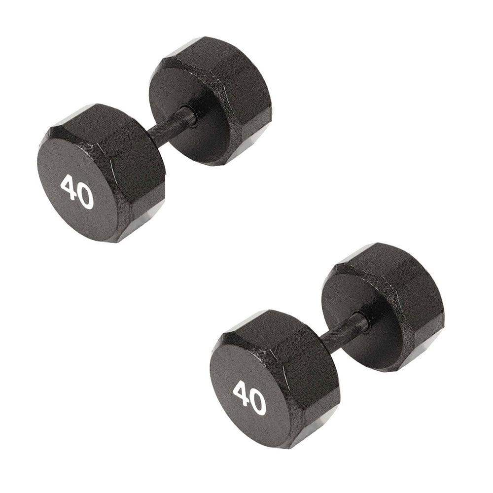 Black Marcy Pro TSA Hex 10 Pound Home Gym Iron Free Weight Single Dumbbell 