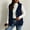 Navy women plus size sleeveless vest a1, variant on SSZMDLB Women Fall Winter Sleeveless Button Down Hooded Vest Plus Size Open Front Casual Solid Basic Layering Tops, Light Blue XL