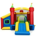 thumbnail image 2 of Topbuy Inflatable Castle Bounce House Kids Slide Jumping Playhouse with Ball Pit and Dart Board, 2 of 10