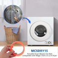 thumbnail image 4 of IWIWE Portable Compact Dryer Blower Fan Belt Replacement for Magic Chef Compact Dryer MCSDRY1S 2.6 cu.ft Dryer Parts（2Pack）, 4 of 7