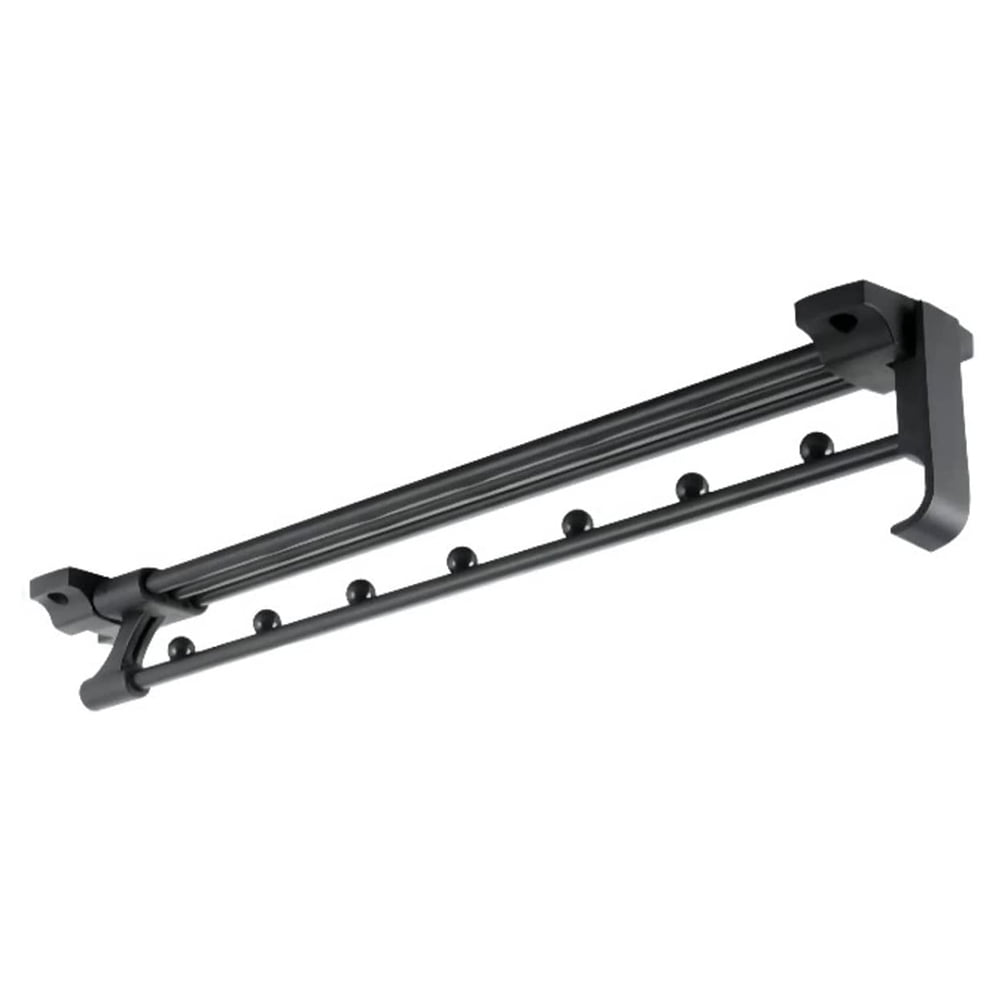 Hadineeon Heavy Duty Extendable Pull Out Closet Rod, Sliding Wardrobe