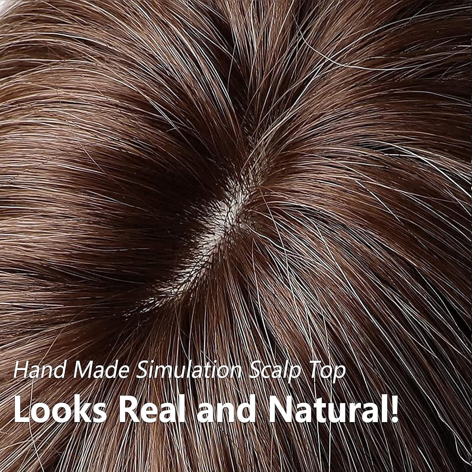 Sucs Long Layered Synthetic Hair Wigs for Women with Bang