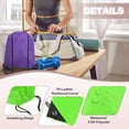 thumbnail image 3 of Drawstring Backpack Bags, 2 Pack Sports Cinch Sack for Gym Yoga Travel Swimming Beach Light Green, 3 of 6