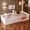 White, variant on Double-size platform bed with guardrails, white finish, frame with safety rails, no box spring needed, for teenagers or guest rooms
