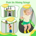 thumbnail image 3 of 60" Trampoline for Kids Age3-12 with Basketball Hoop, SHINPT Recreational Trampolines with Safety Enclosure Net, Mini Outdoor Trampoline with Swing, Easy Assembly, Outdoor, Indoor, 3 of 8