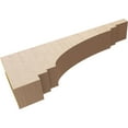 thumbnail image 6 of 4"W x 24"D x 8"H Thin Pescadero Rough Cedar Woodgrain TimberThane Corbel, Primed Tan, 6 of 6