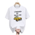 thumbnail image 2 of I Survived My Trip to NYC Shirt Funny New York City Taxi Graphic Tee Unisex Souvenir T-Shirt, 2 of 7