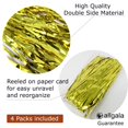 thumbnail image 3 of Allgala 4PK 3.3 x 9.8 FT (1x3M) Metalic Tinsel Party Photo Backdrop Curtains Door Fringe Décor-Gold-BD52603, 3 of 3