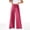 Hot Pink, variant on WIZUTIZ Women's New Ruffled Sweat Pants High Waist Baggy Joggers Gym Binding Trousers Ladies Beach Hiking Pants with Pockets up to 45% Off