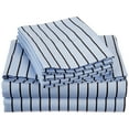 thumbnail image 2 of Superior 600 Thread Count Cotton Blend Bahama Stripe Sheet Set, 2 of 2
