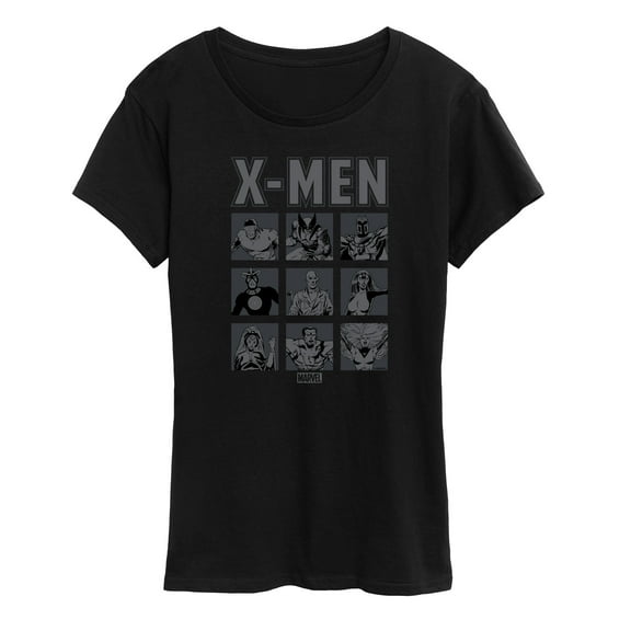 Marvel X-Men - Comic Character Grid - Women's Short Sleeve Graphic T-Shirt