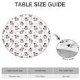 thumbnail image 6 of White Cow Dot Pattern Round Fitted Tablecloth with Elastic Edge,Dining Table Cover Waterproof,Outdoor Round Tablecloth for Camping,Dining,Indoor and Outdoor, 6 of 7