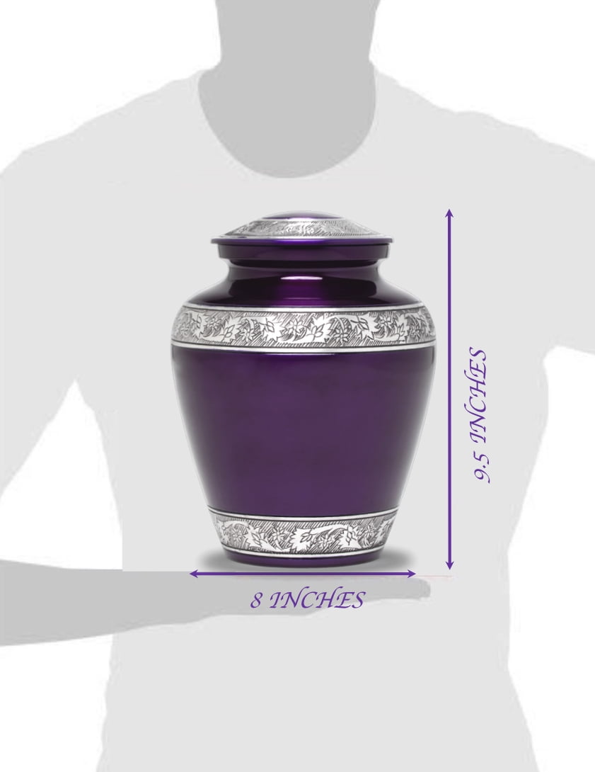 Eternal Harmony Cremation Urn for Human Ashes | Funeral Urn Carefully Handcrafted with Elegant Finishes to Honor and Remember Your Loved One | Adult Urn Large Size with Beautiful Velvet Bag