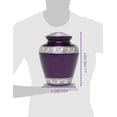 thumbnail image 6 of Eternal Harmony Cremation Urn for Human Ashes | Funeral Urn Carefully Handcrafted with Elegant Finishes to Honor and Remember Your Loved One | Adult Urn Large Size with Beautiful Velvet Bag, 6 of 6
