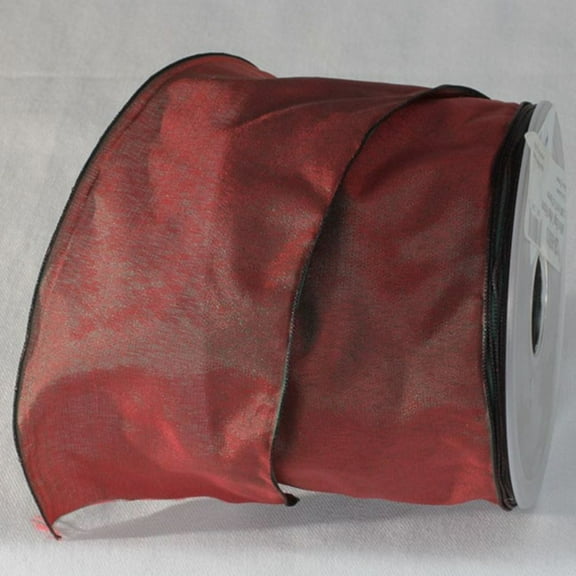 The Ribbon People Cinamon Red Solid Wired Edge Ribbon 2.6" x 27 Yards