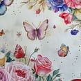 thumbnail image 6 of WYYP  Butterfly Birthday Tablecloth Watercolor Purple Butterfly Table Covers Butterflies Party Table Cover  Tablecloth for Spring Themed Party Table Decor,  46-50, 6 of 8