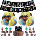 thumbnail image 1 of Conjunto de decoración de pancartas para fiesta de cumpleaños, conjunto de pancartas para fiesta temática, decoraciones para fiesta de cumpleaños, elementos de recordatorio para fiestas, 1 of 7