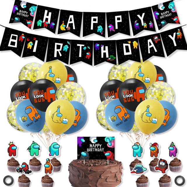 Conjunto de decoración de pancartas para fiesta de cumpleaños, conjunto de pancartas para fiesta temática, decoraciones para fiesta de cumpleaños, elementos de recordatorio para fiestas