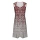 thumbnail image 5 of Vestido casual para mujer SCZ Vestido de verano lencero fruncido Vino 2XL, 5 of 5