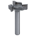 thumbnail image 2 of Woodworking Cutter, 3 Edges T Shape Router Bit Precisely Grinded  For CNC Routers Hemming For CNC Routers Slotting Quartz Sand,Black, 2 of 8