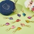 thumbnail image 4 of 16 piezas de 8 colores con tirador de cremallera, aleación de esmalte a granel, cremalleras de metal de repuesto, adornos de mariposa, tirador de cremallera extendido, 4 of 5