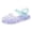 Purple, variant on MEZZALL Girls Fashion Jelly Sandals Breathable Open Toe Beach Shoes Soft Sole Casual Summer Toddlers Kids Trendy Child Footwear