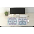 thumbnail image 2 of Tribal Computer Mouse Pad, Geometric Bohemian Design Vintage Pastel Colors Art, Rectangle Non-Slip Rubber Mousepad Large, 31" x 12" Gaming Size, Pale Pink and Teal, by Ambesonne, 2 of 2