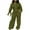 Green 2 pieces sets, variant on Womens Sweatsuits Set Holiday Usmixi Lounge Sets for Women Long Sleeve Off Shoulder Pullover and Drawstring Elastic Waist Pant 2 Pieces Outfit Casual Solid Pocket Tracksuit Sets Up to 65% off