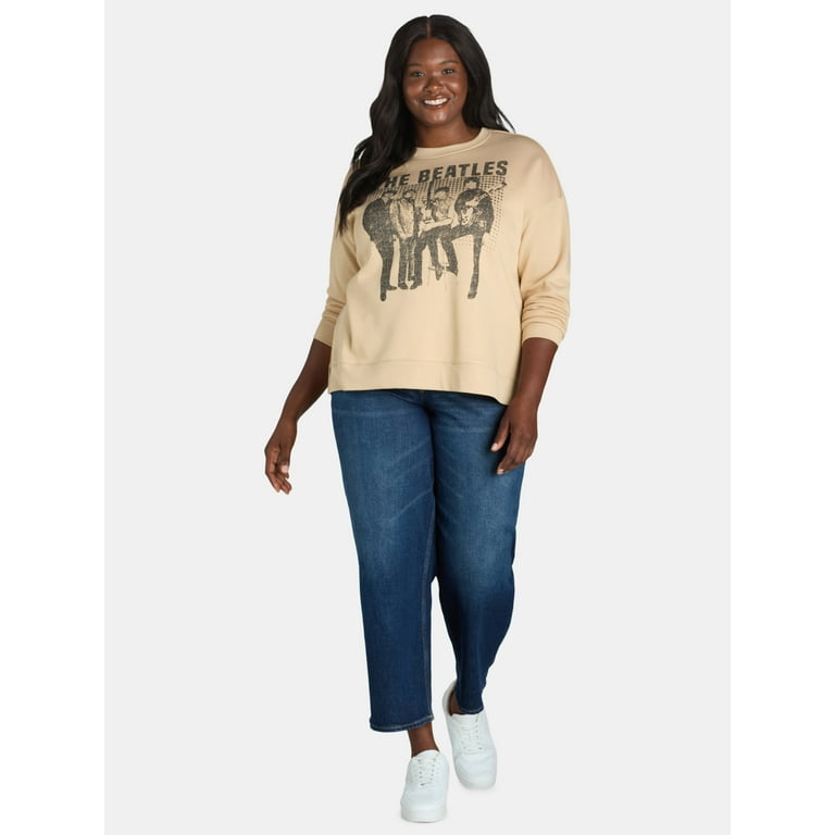 Terra & Sky Women's Plus Size Beatles Graphic Band Terra & Sky Women's Plus Size Beatles Graphic Band