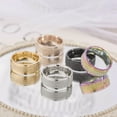 thumbnail image 2 of Elegant Frosted Couple Ring in Adjustable Size for Fashion Enthusiasts, 2 of 8