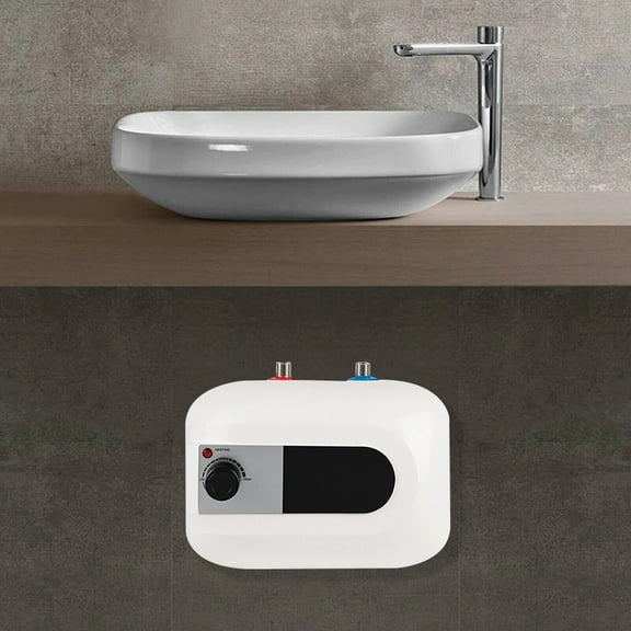 110V Mini Hot 6L Electric Tank Water Heater Instant Point Bathroom 86-149 °F for Kitchens, Bathrooms