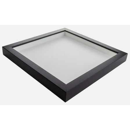 22x21 Shadow Box Frame Black | 2 Inches Deep Real Wood Contemporary Shadowbox Display Frame | UV