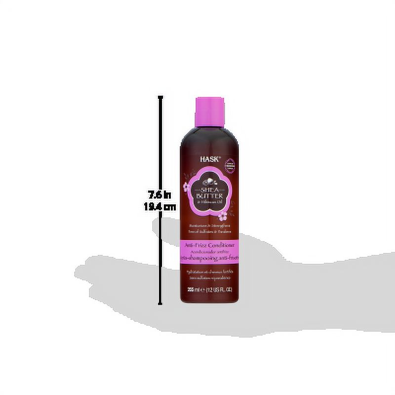 HASK Anti-Frizz Conditioner Sulfate Free Shea Butter and Hibiscus Oil, 12 fl oz - image 4 of 11