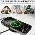 thumbnail image 5 of Designed for iPhone 17 Case, PU Leather + TPU Material, Detachable Magnetic Card Holder, Ultra Slim Lightweight Business Wallet Cover, Drop Protective Shockproof Classic Design, Gray, 5 of 10