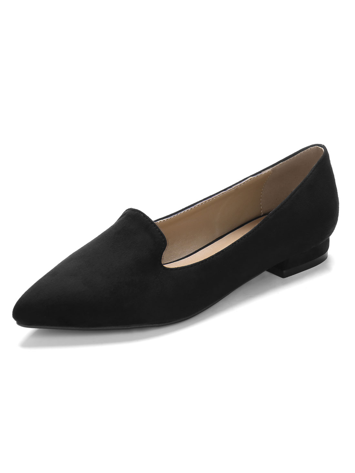womens black slip on flats
