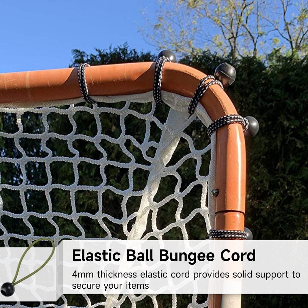 50PCS Ball Bungee Cords Heavy-Duty 4 Tarp Bungee with Balls Weather  Resistant Tie Down Strap Elastic Cord for Camping, Canopy, Tents, Cargo,  Holding Wire and Hoses 