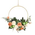 thumbnail image 1 of New Mother's Day Wreath Retro Rose Simulation Wrought Iron Wreath Home Decoration Wall Hanging, 1 of 7