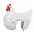thumbnail image 1 of Plug In Resin Chicken Sitting On Fence Resin Chicken Figure For Fences Or Any Flat Surface Housewarming Gift Chicken Fence, 1 of 5