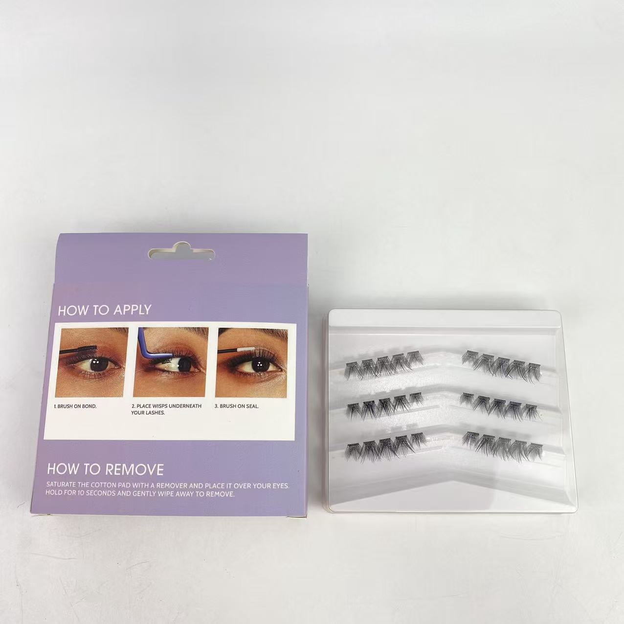 Htsoprs False eyelashes,Eyelash Extension Lengthening Wisps - Featherlight Synthetic Reusable Artificial Eyelashes Multipack of Mini Lash Clusters for that Authentic Eyelash Extension Look